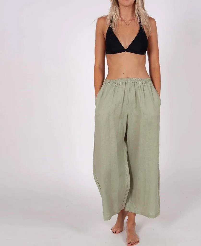 Kinsley Pant | Sage Linen