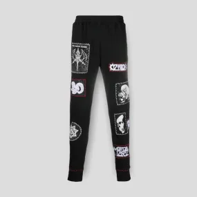 Ktz Stitched Multi Patch Track Pants