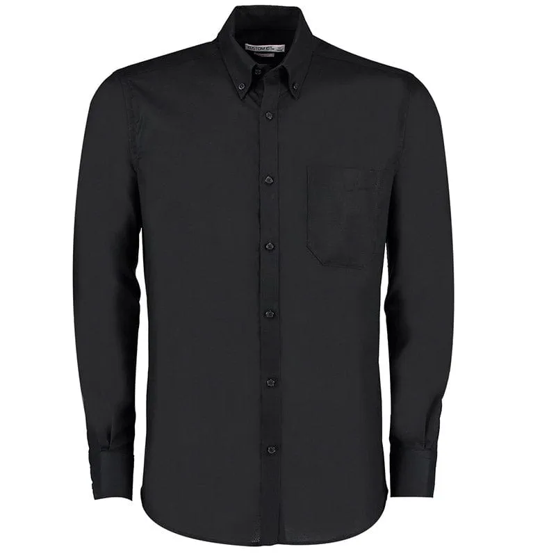 Kustom Kit KK184 Slim Fit Workwear Long Sleeved Oxford Shirt