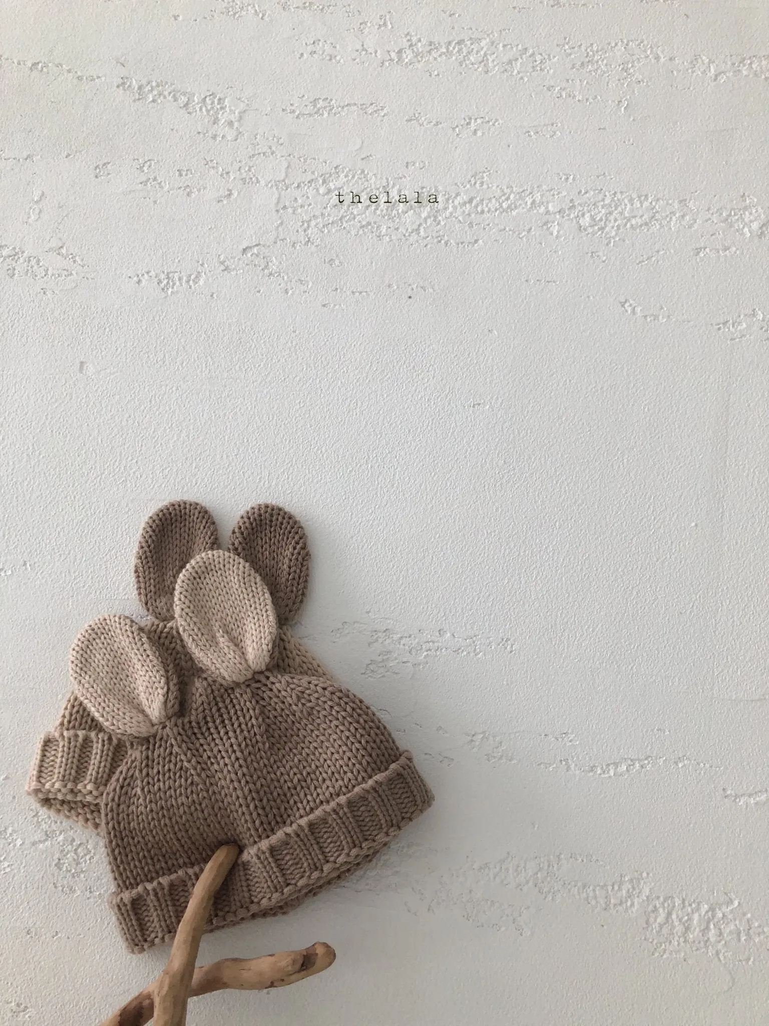 Lala Bunny Knitted Beanie(2 colour options)