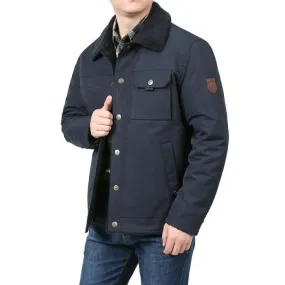 Lambskin Warm Jacket Mens Cotton Padded Jacket S9091728