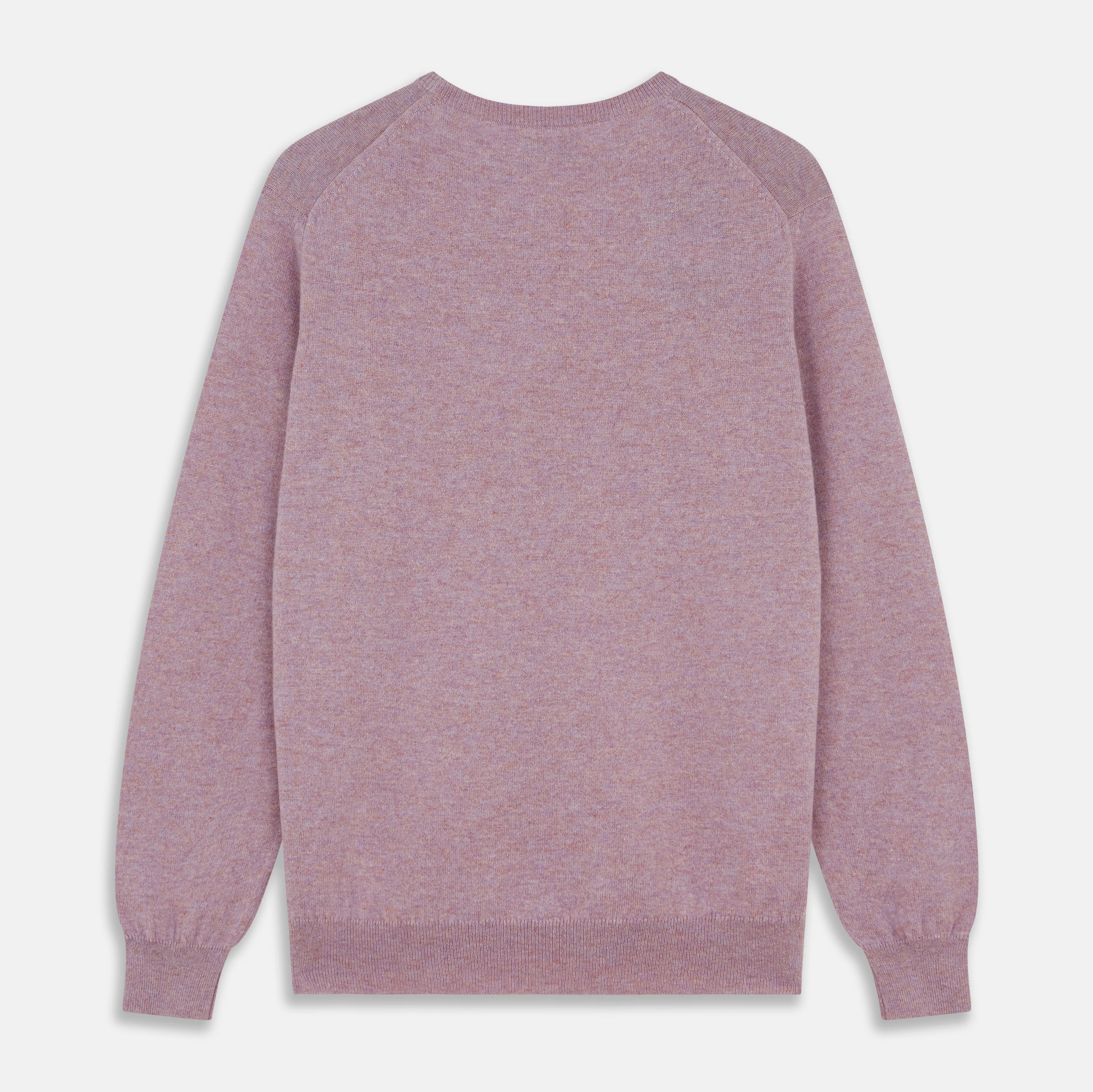 Lilac Heather Glenn Cashmere Crew Neck Jumper