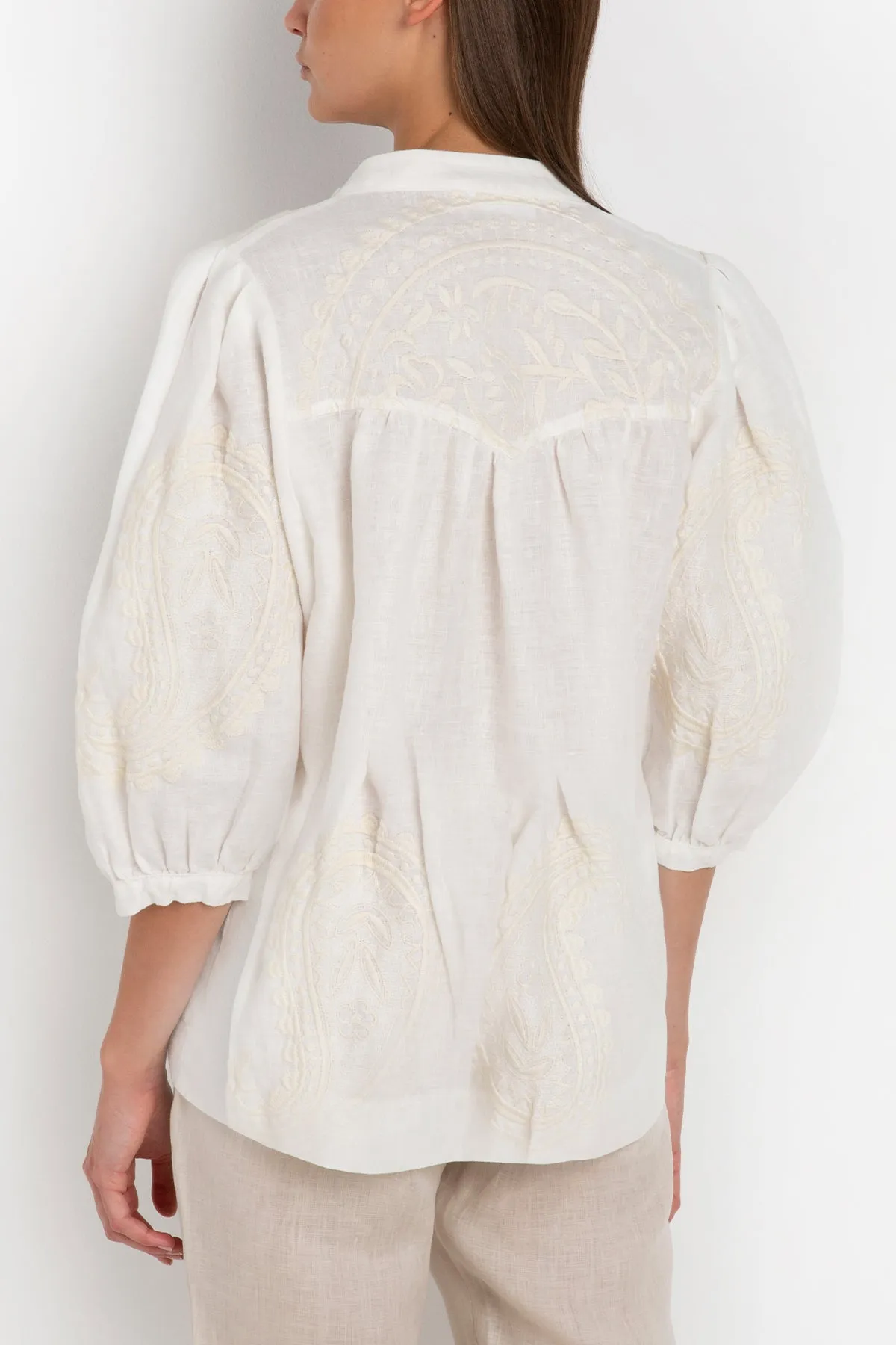 LINEN BLOUSE "PAISLEY"