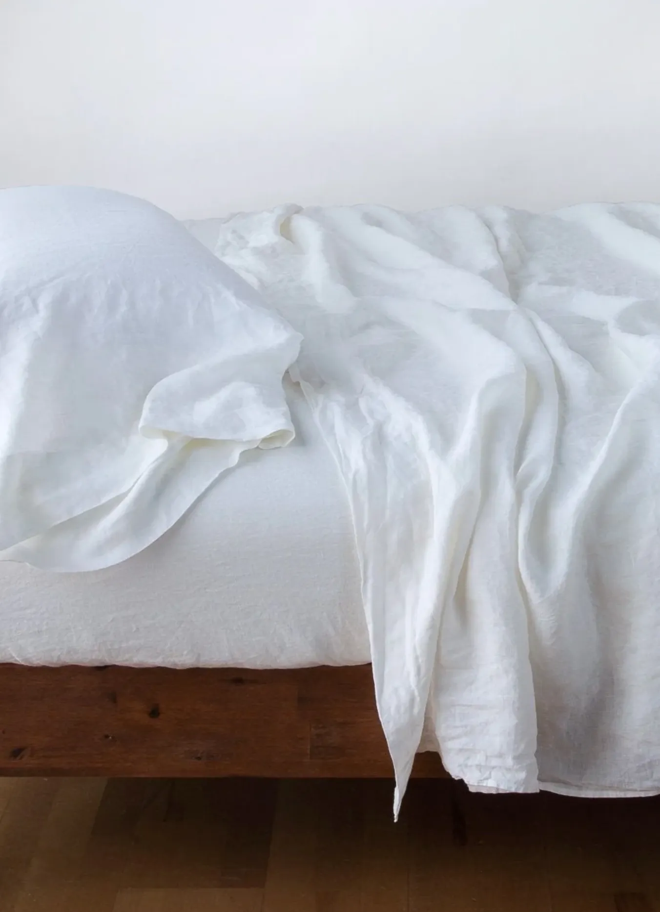 Linen Winter White Pillowcases | Standard