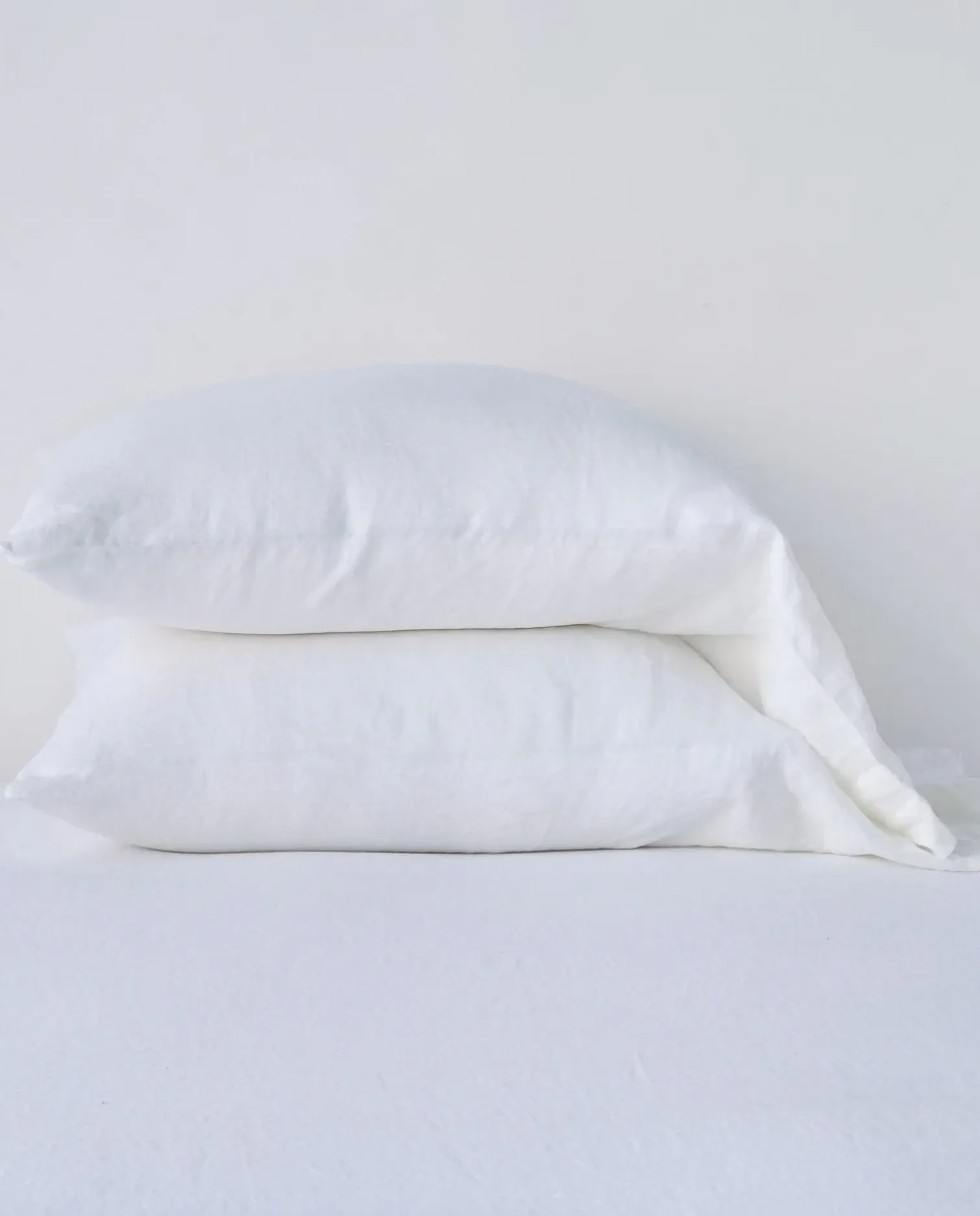 Linen Winter White Pillowcases | Standard