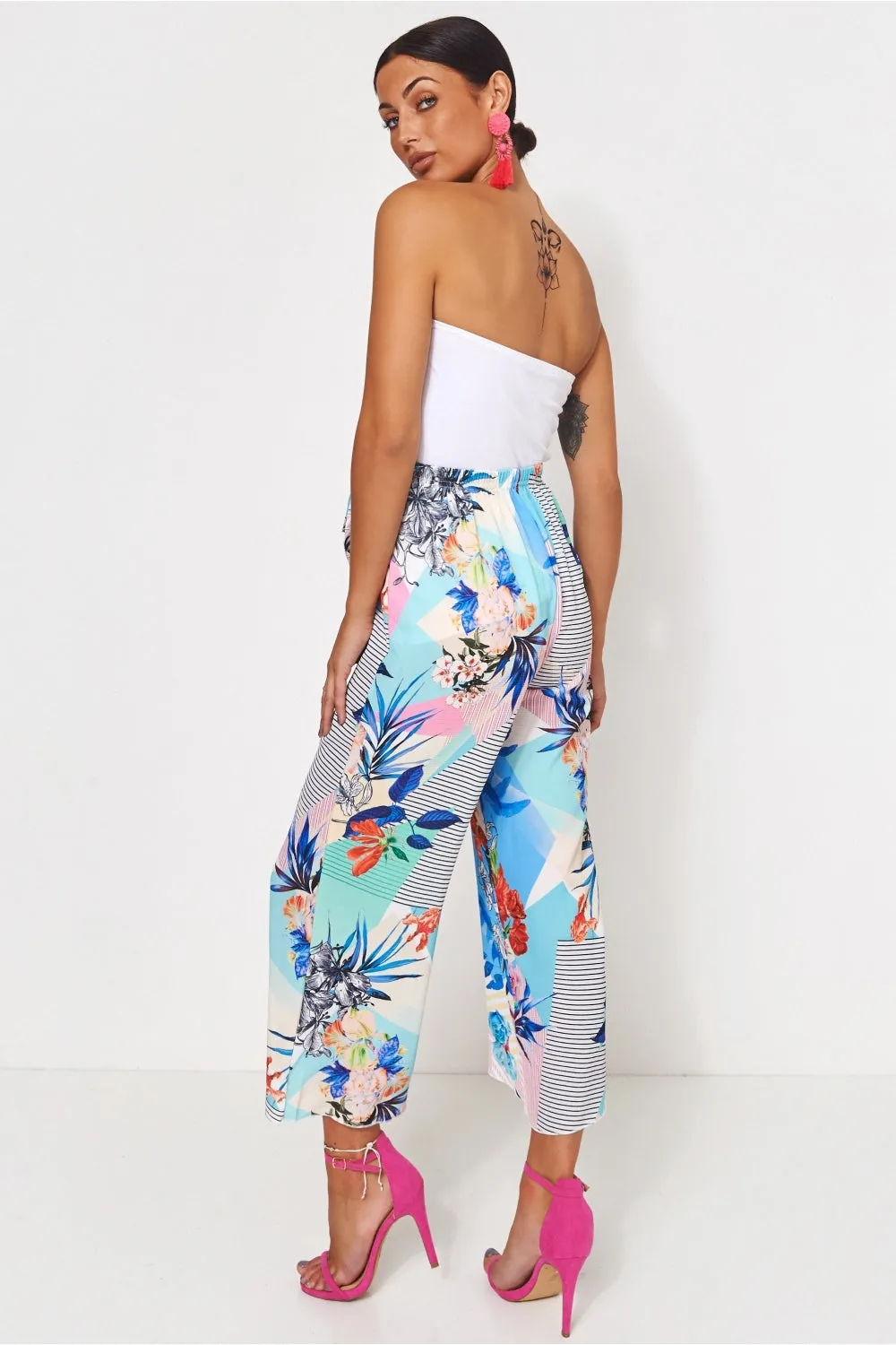 Lola High Waisted Floral Culottes