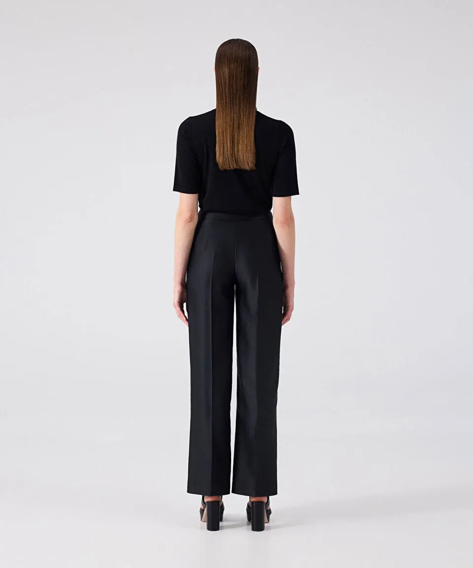 Machka Satin Duchess Trousers Black