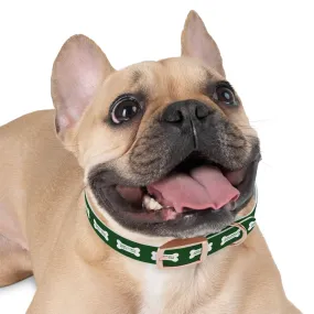 MAHA Dog Bone Green Dog Collar