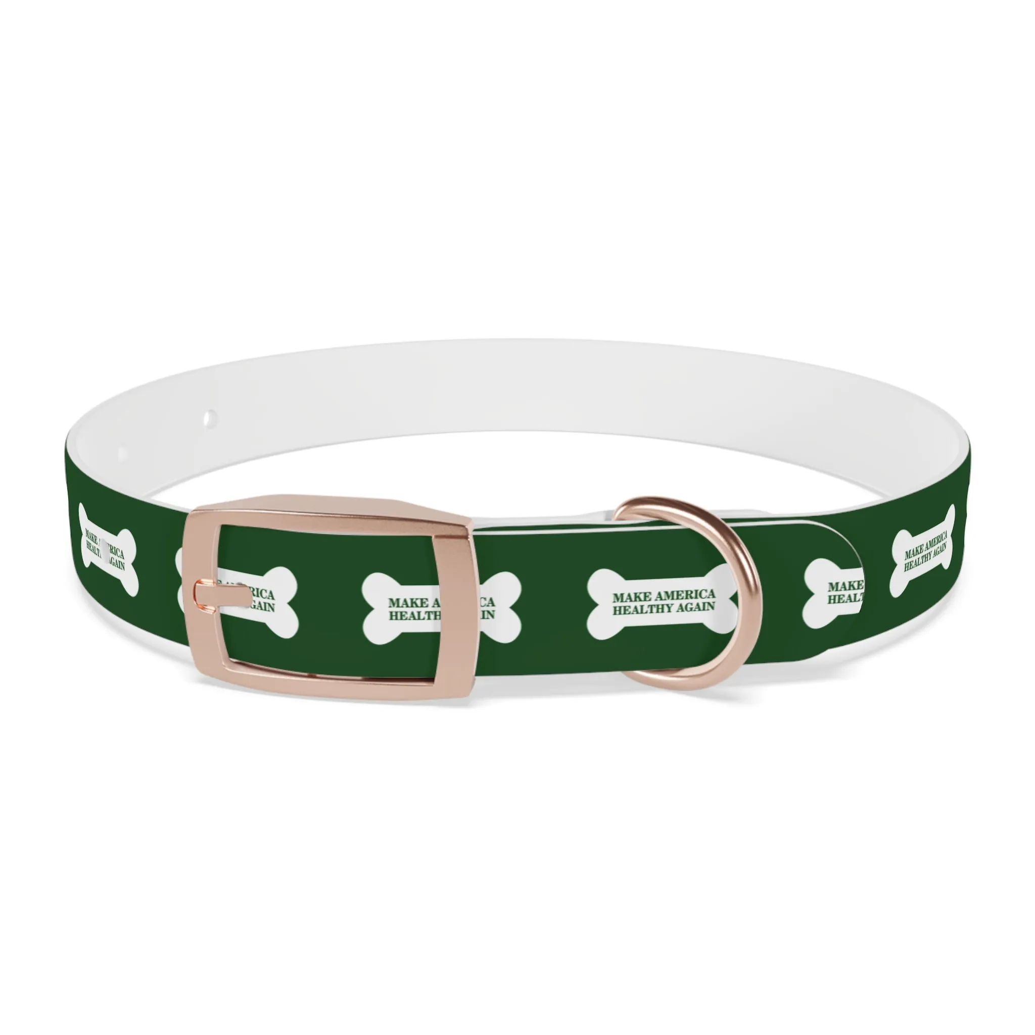 MAHA Dog Bone Green Dog Collar