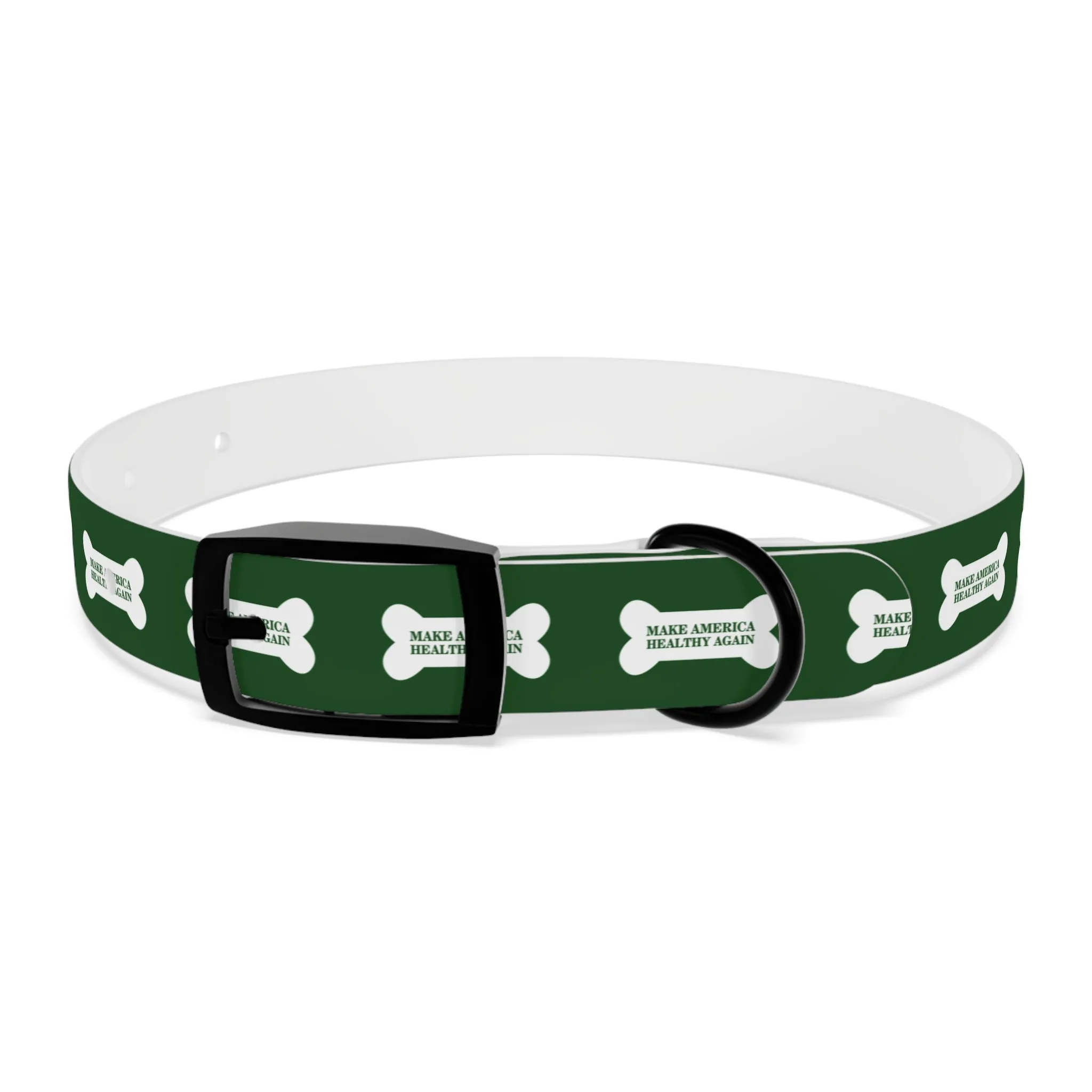 MAHA Dog Bone Green Dog Collar