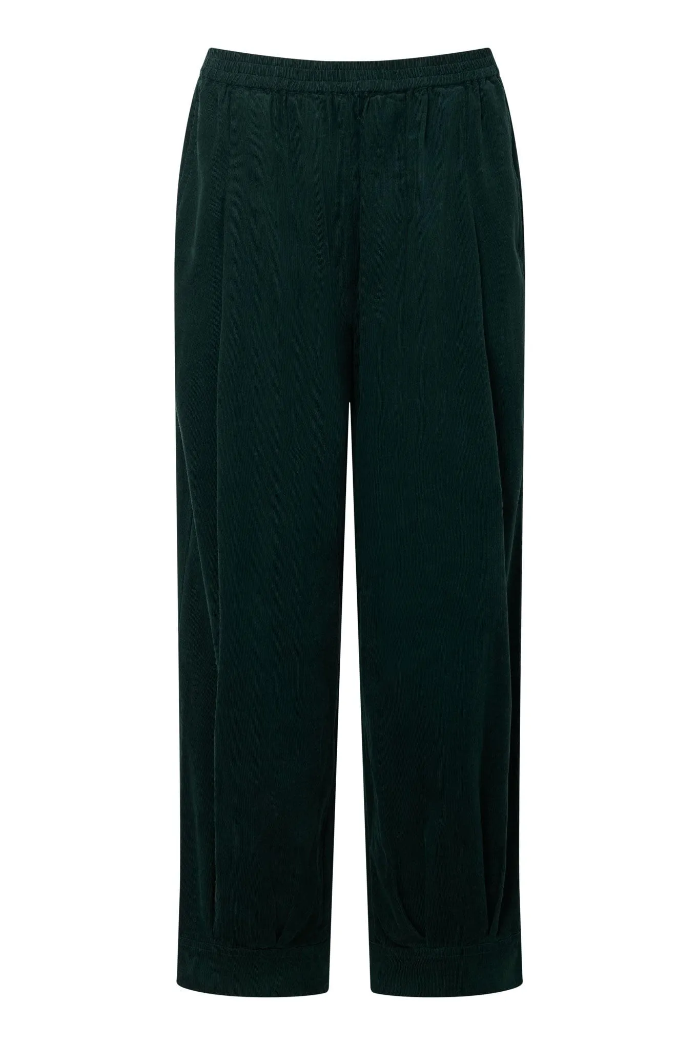 Mallory Women's Organic Cotton Needle Cord Trousers | Dark Marine