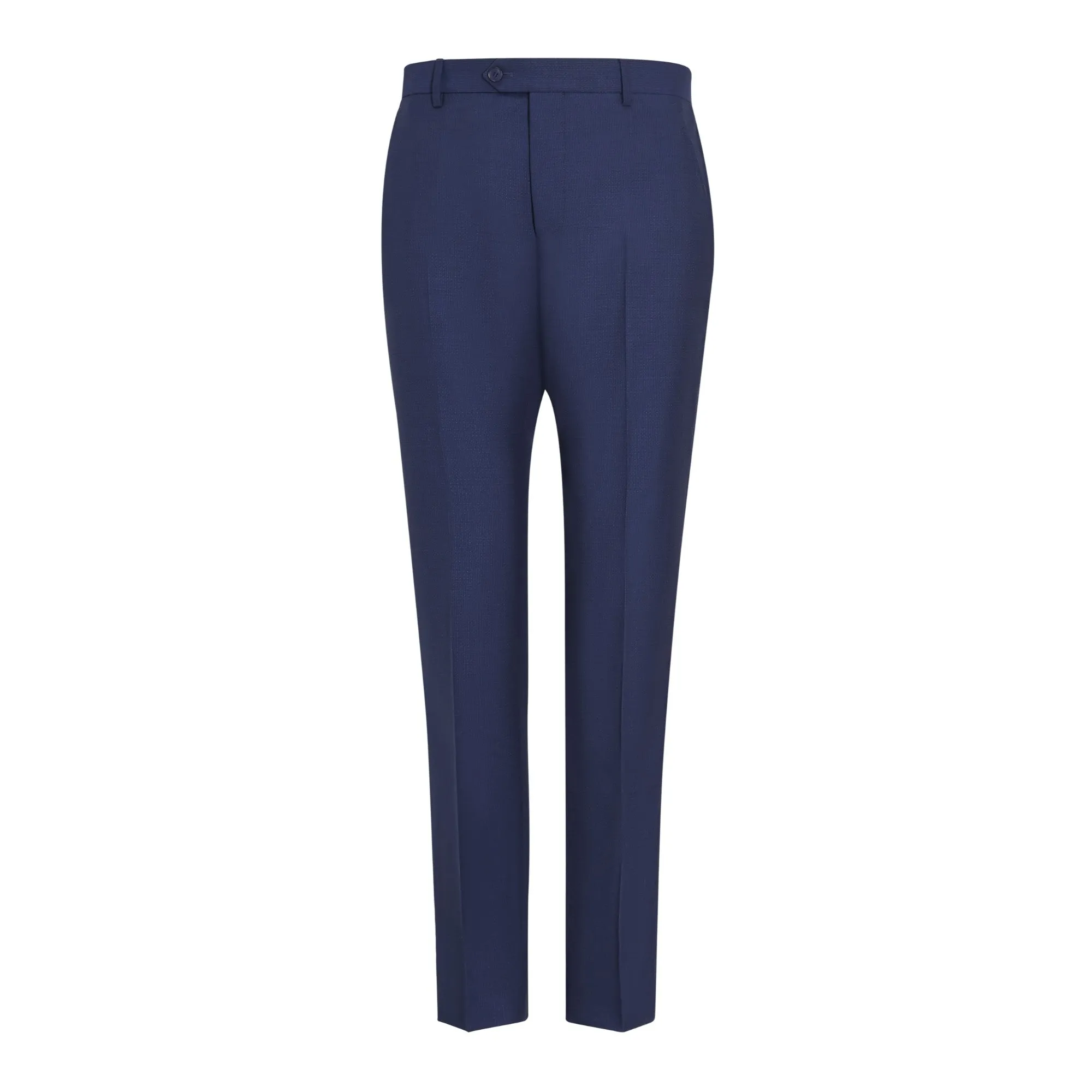 Men Mps-Diaryt-Debonair Semi Plain Trouser - Blue