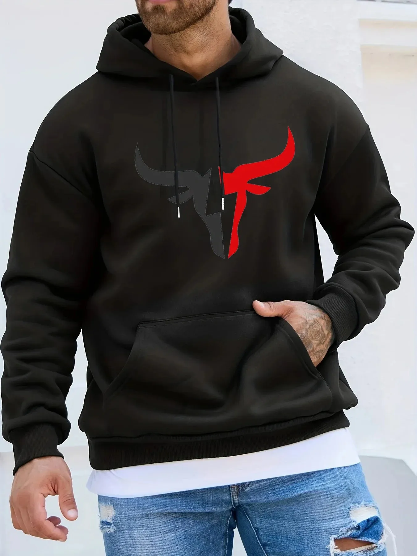 Men's Autumn Winter Hooded Fashion Sweater Tshirt Tops