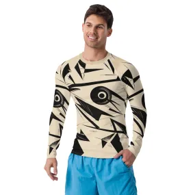 Men's Rash Guard / Vintage Kaninsky / Black & White