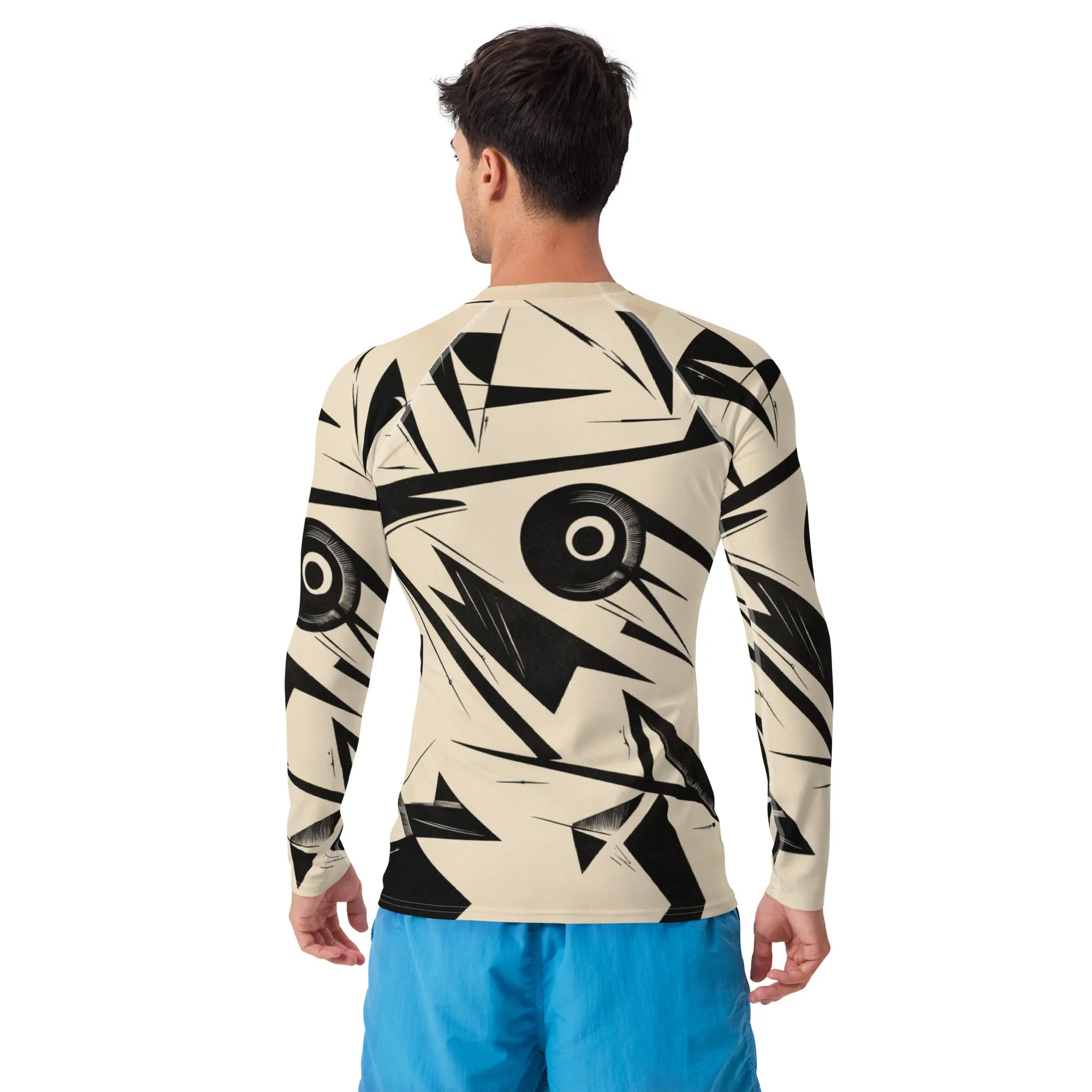 Men's Rash Guard / Vintage Kaninsky / Black & White