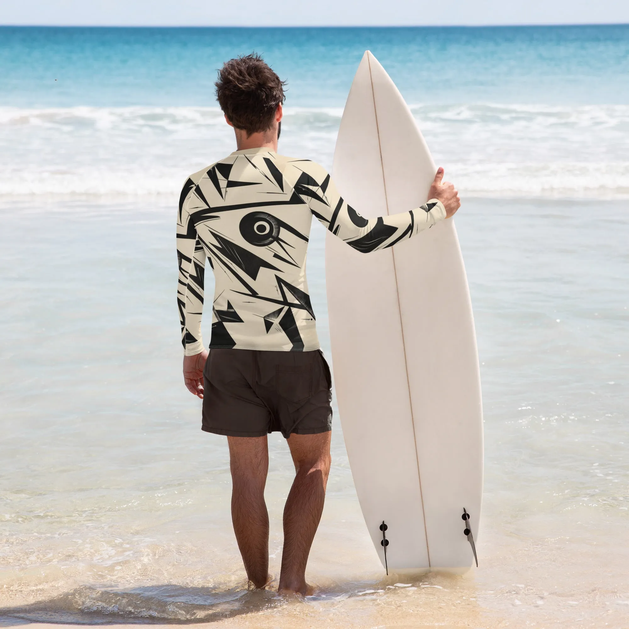 Men's Rash Guard / Vintage Kaninsky / Black & White