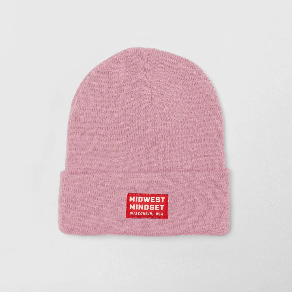 Midwest Mindset Knit Beanie - Pink