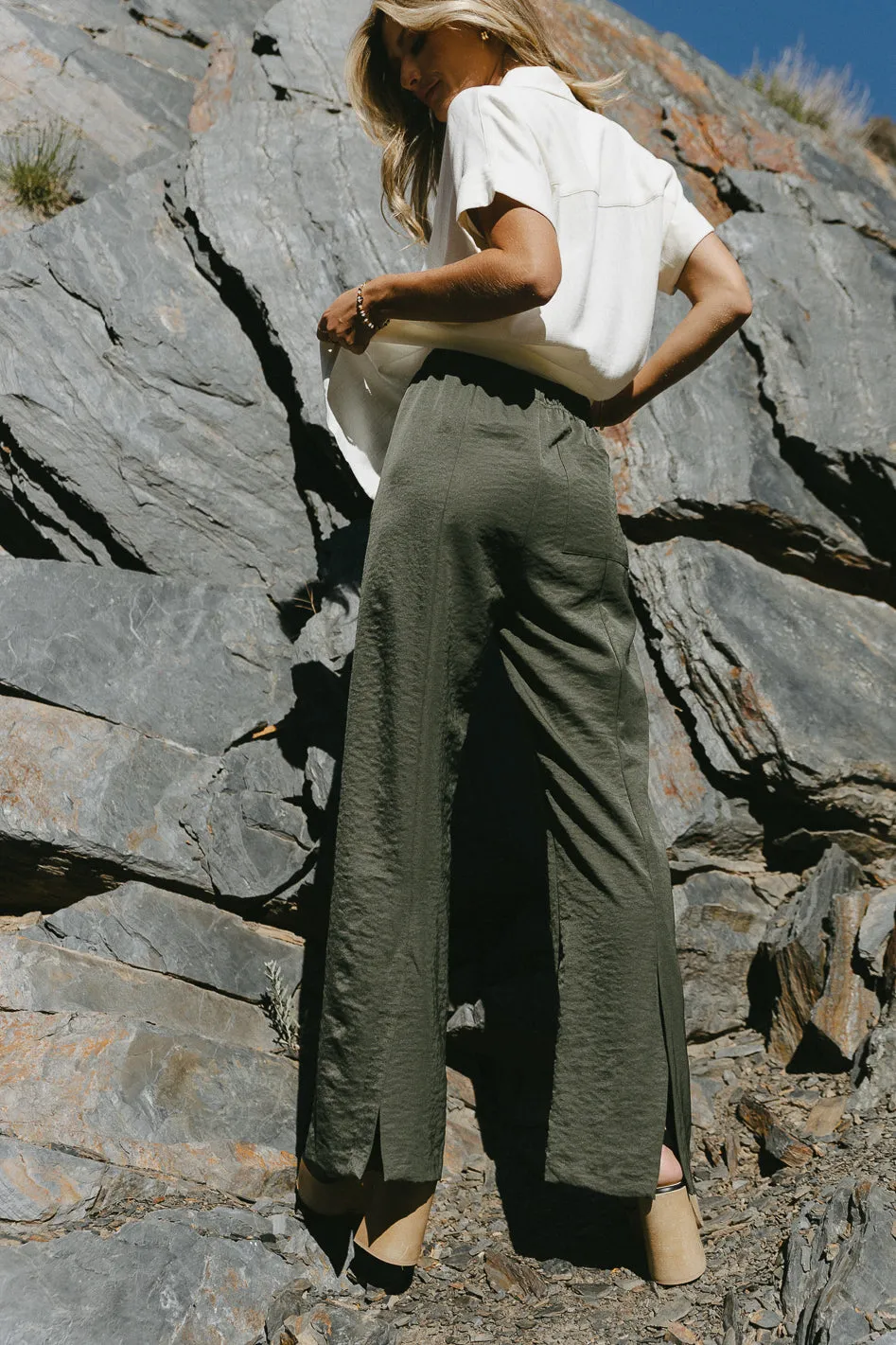 Mindy Pants in Olive - FINAL SALE