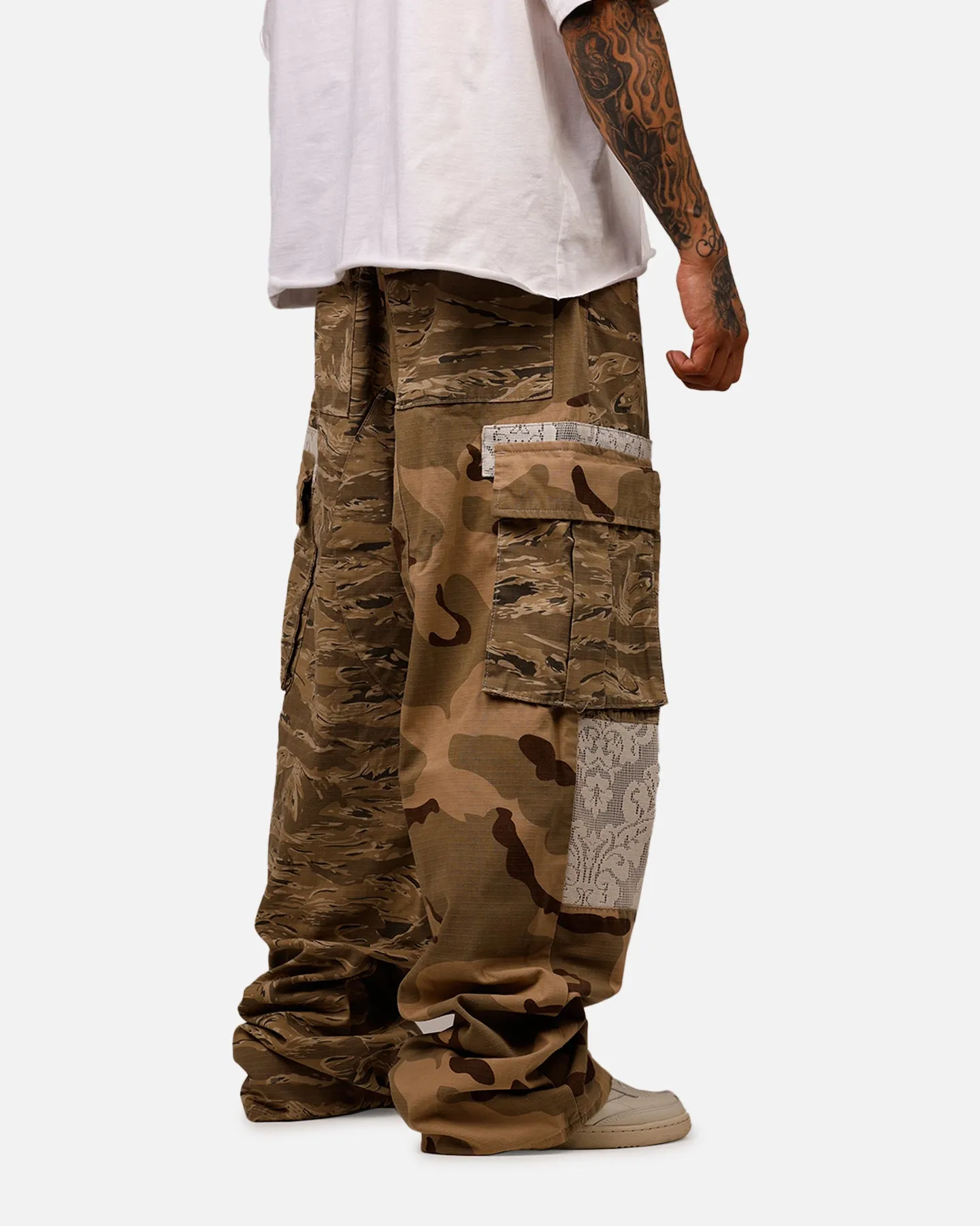 MNML Ultra Baggy Camo Ripstop Cargo Pants Multi