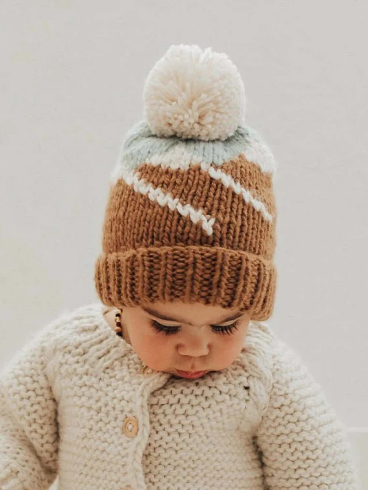 Mountains Knit Pom Hat