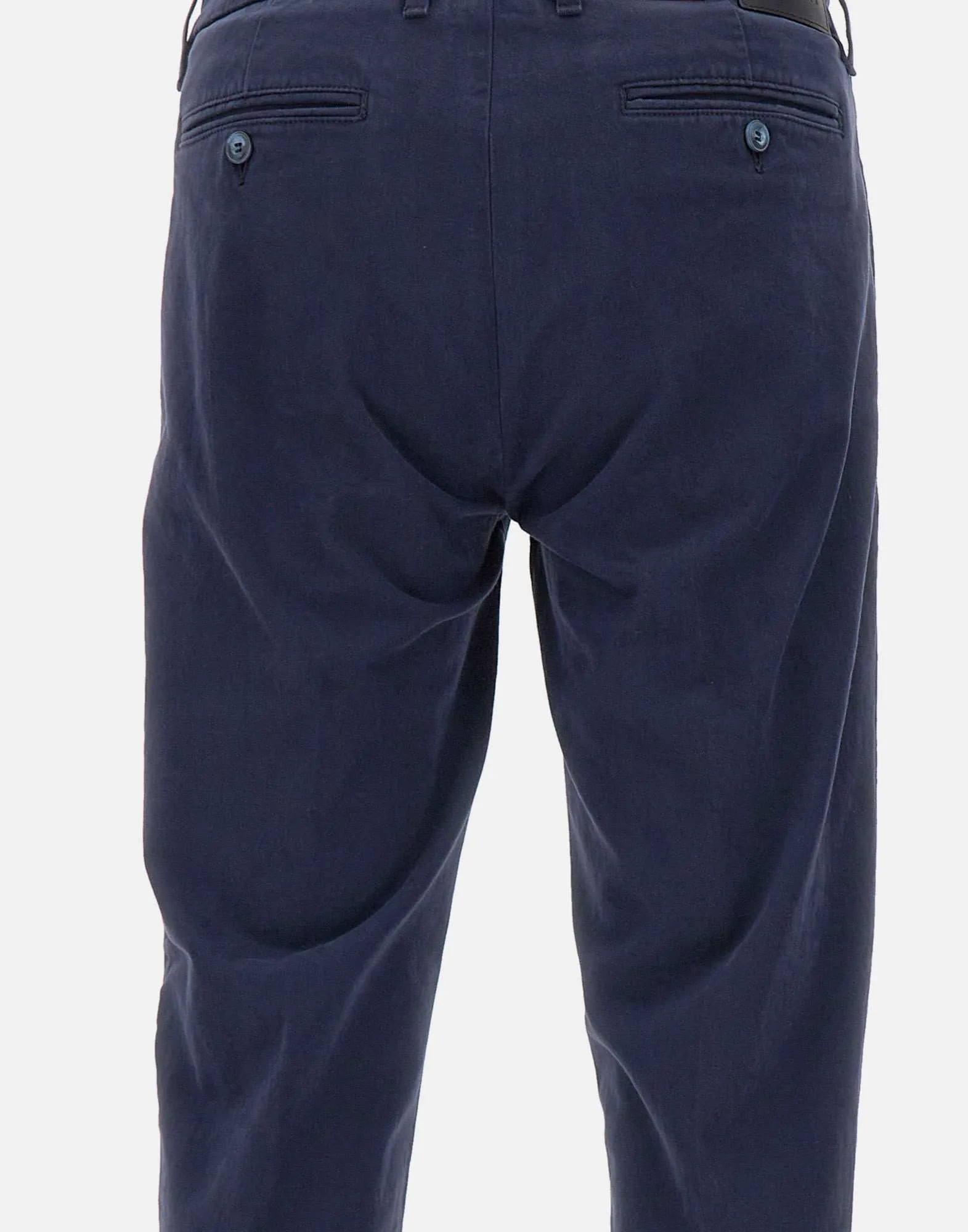 Mucha Men's Navy Cotton Trousers