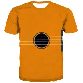 Music T-shirt Men Instrument Tshirts Novelty Retro Tshirt Printed Electronic Tshirts Cool