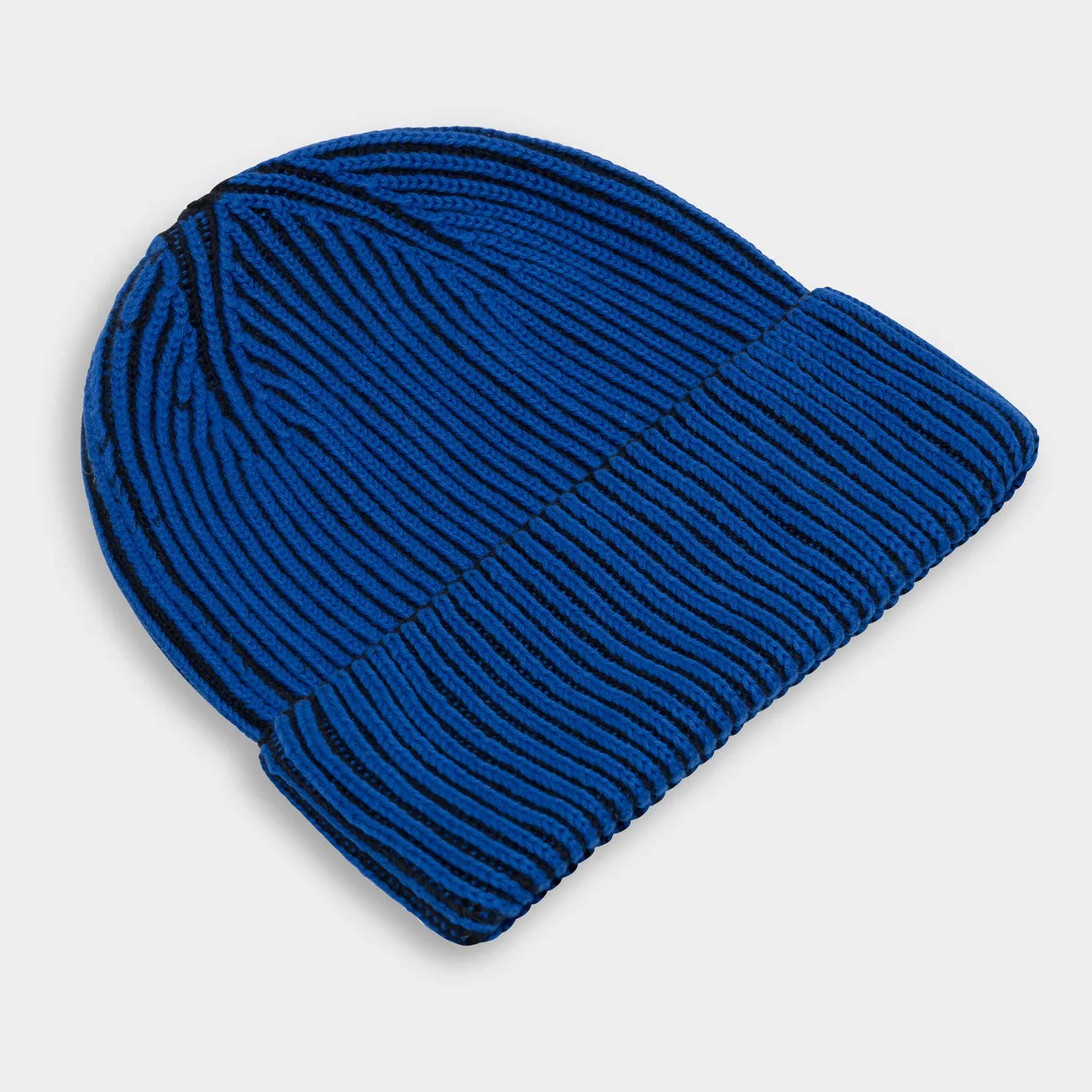 Narvik Brioche Beanie - Black/Blue