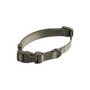 Papillon Nylon Collar Adjustable, 10 mm x 20-30 cm, Grey