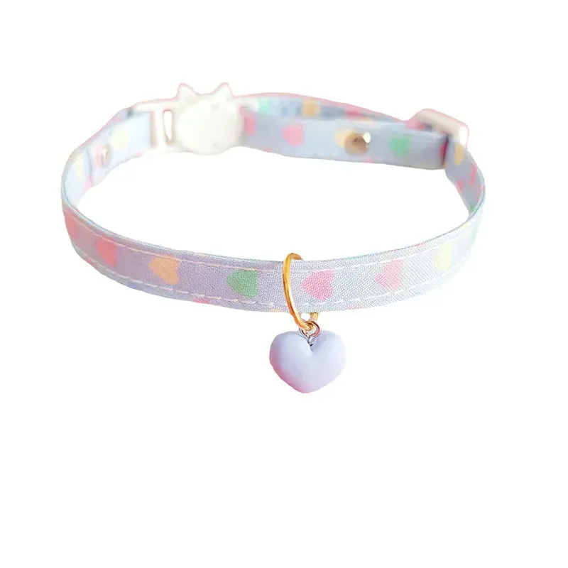 Pastel Heart Pet Collars