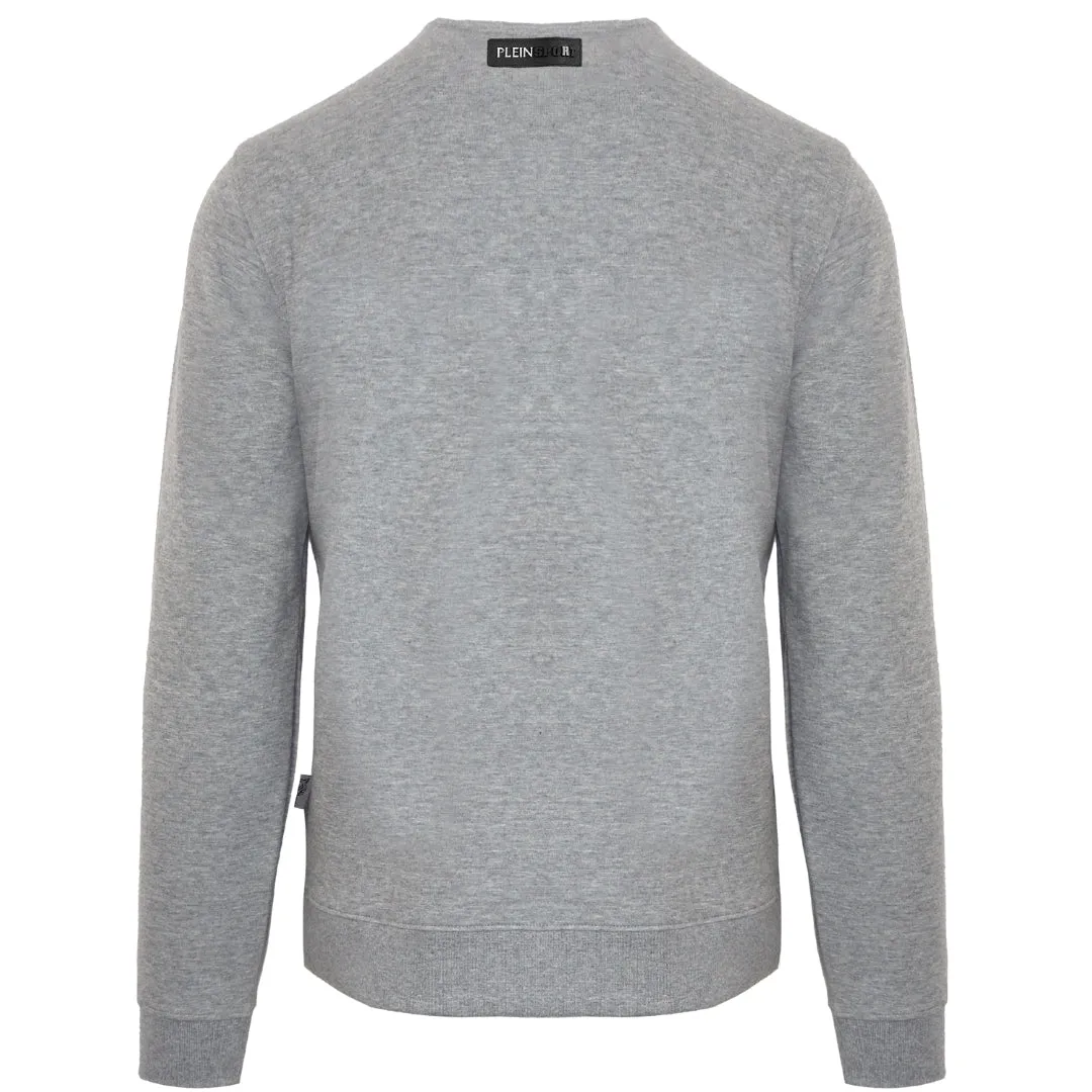 Plein Sport Large Branded Logo Tiger Grey Jumper