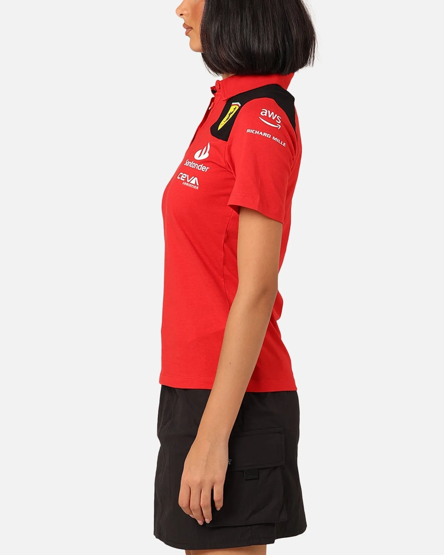 Puma X Scuderia Ferrari Women's Team Polo Shirt Rosso Corsa