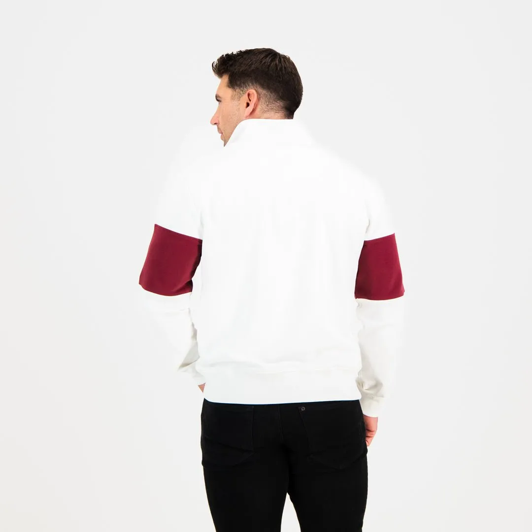 Quarter Zip Sweater - Maroon