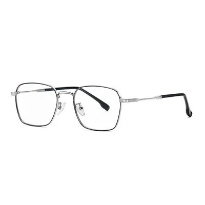 Ralferty Unisex Full Rim Irregular Square Alloy Eyeglasses D220