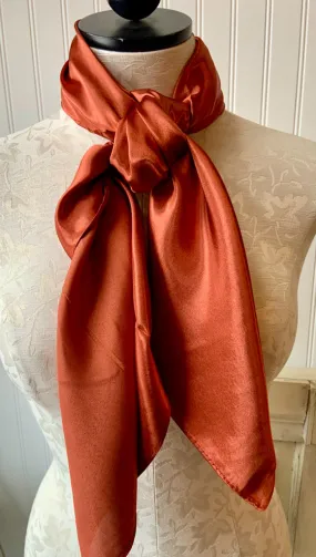 Rust Wild Rag Dress Scarf