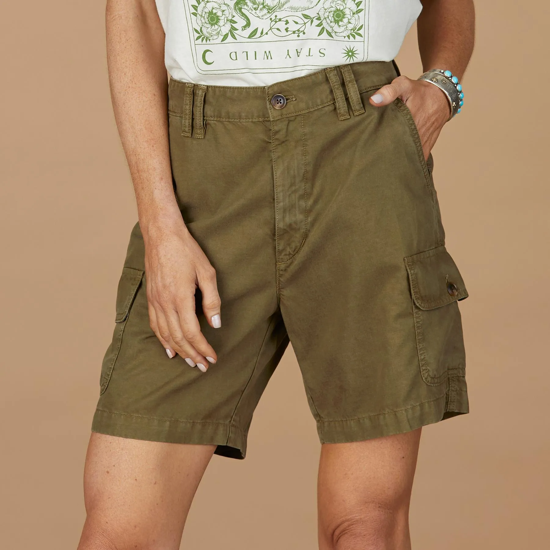 Safari Dream Tencel Shorts, Petite