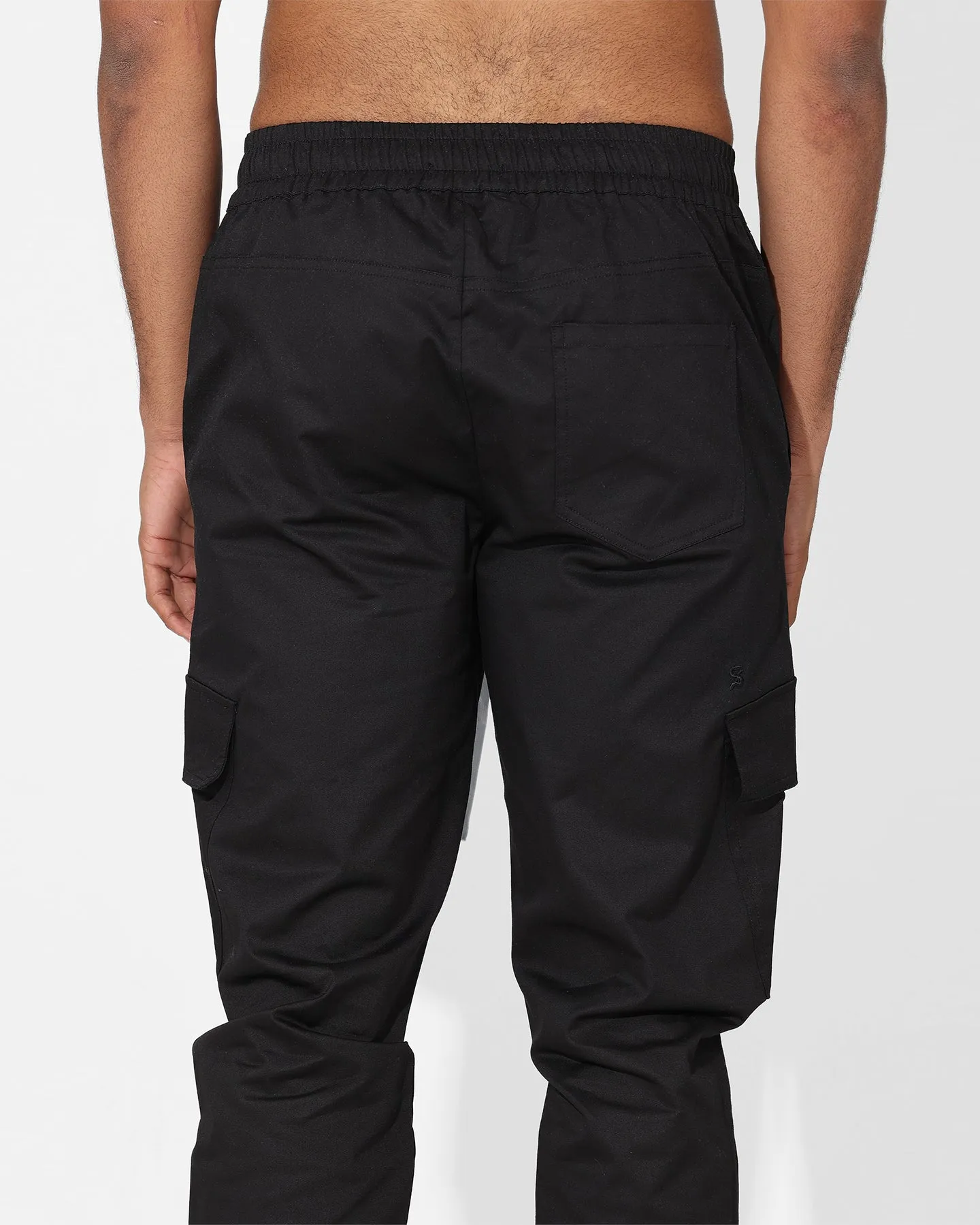 Saint Morta Tapered Cargo Pants Black