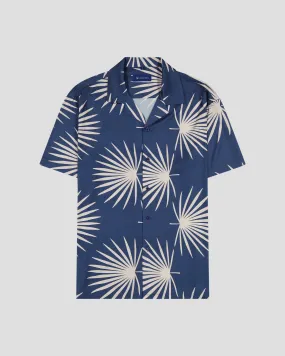 SG Camp Collar Shirt - Navy Palms