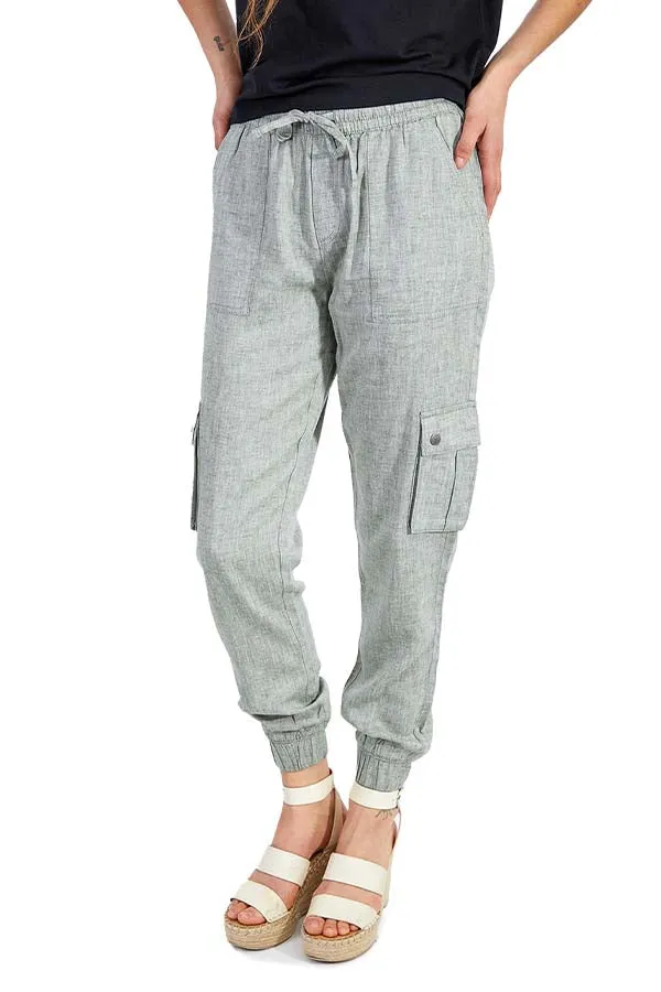 Silver Charlotte Cargo Joggers