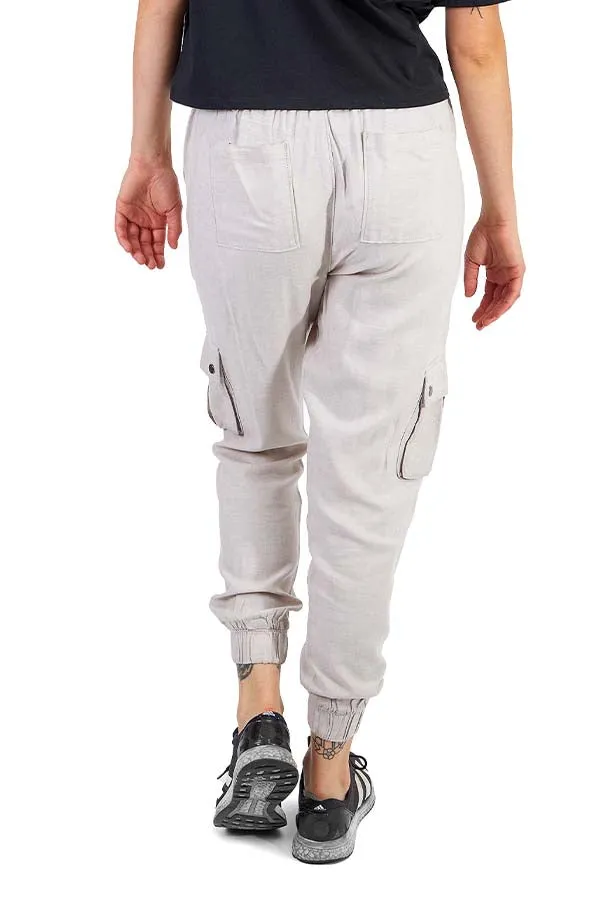 Silver Charlotte Cargo Joggers