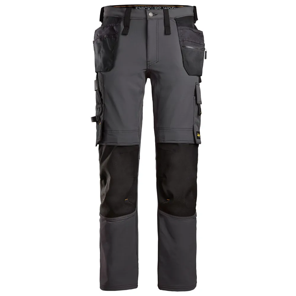 Snickers 6271 AllroundWork, Full Stretch Trousers Holster Pockets Steel Grey