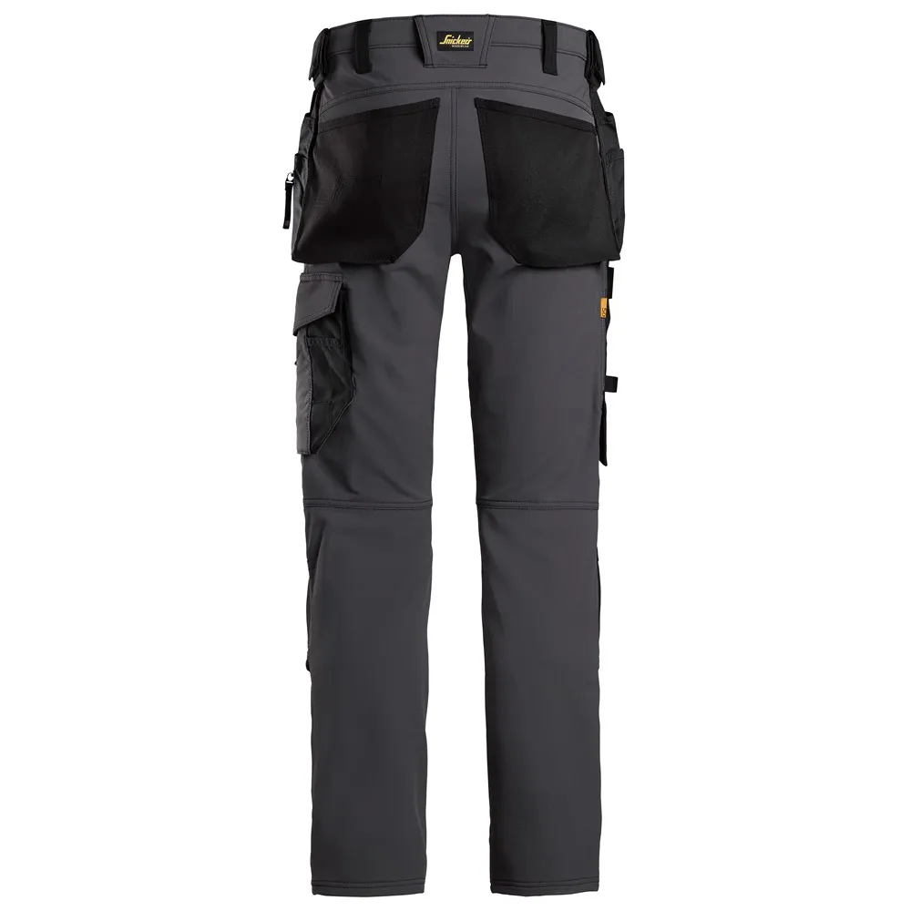 Snickers 6271 AllroundWork, Full Stretch Trousers Holster Pockets Steel Grey