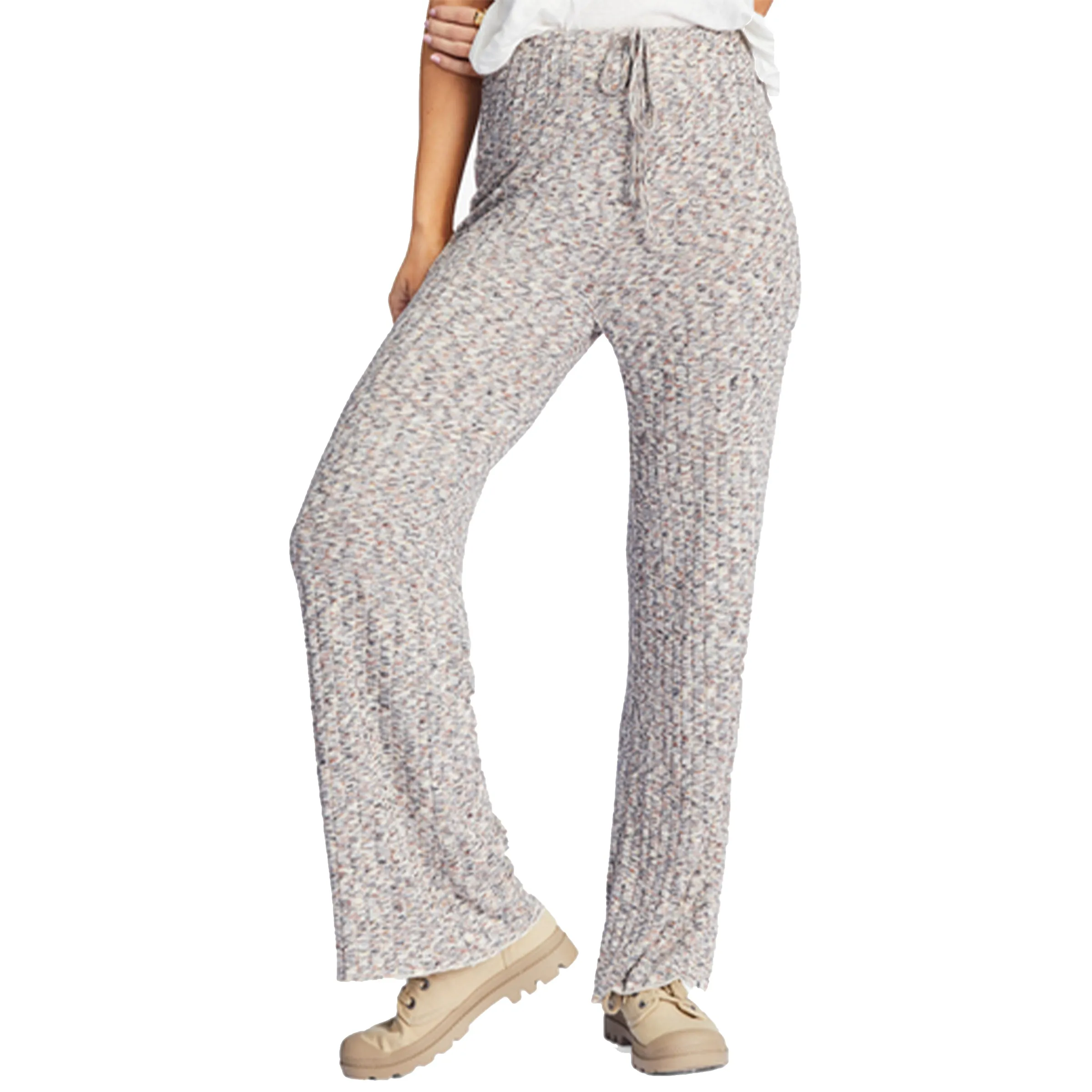 So Easy High-Waisted Wide-Leg Knit Pants