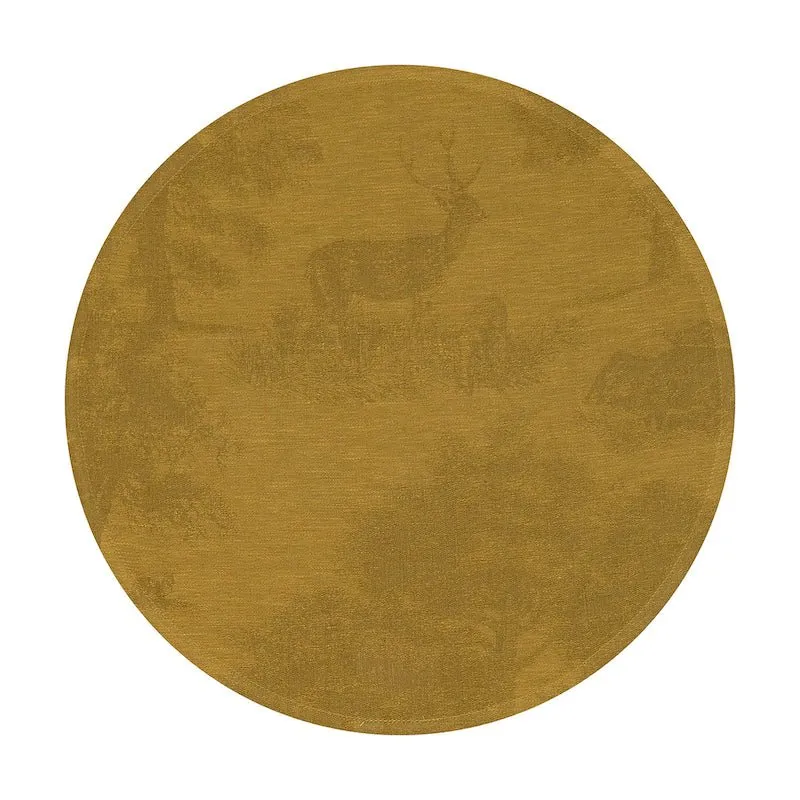 Souveraine Gold Placemats by Le Jacquard Francais