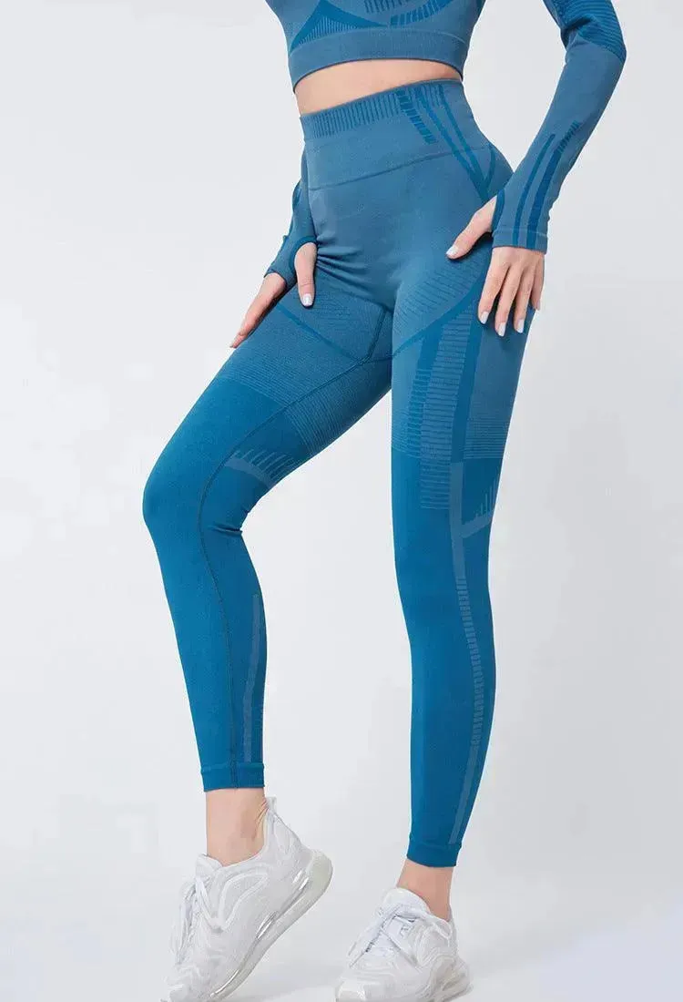 Sports yoga gym pants high waist