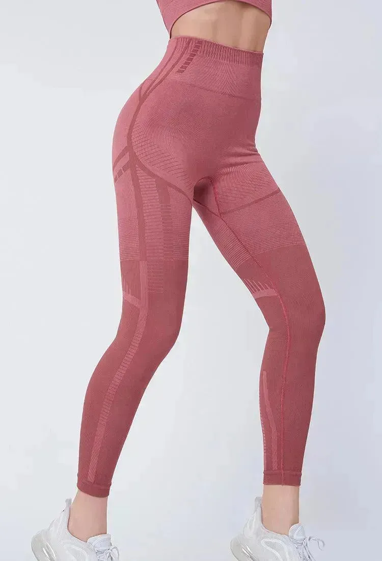 Sports yoga gym pants high waist