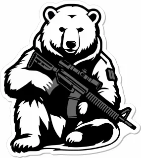 STICKER - Tactical Polar Bear -  Master of Winter Warfare!