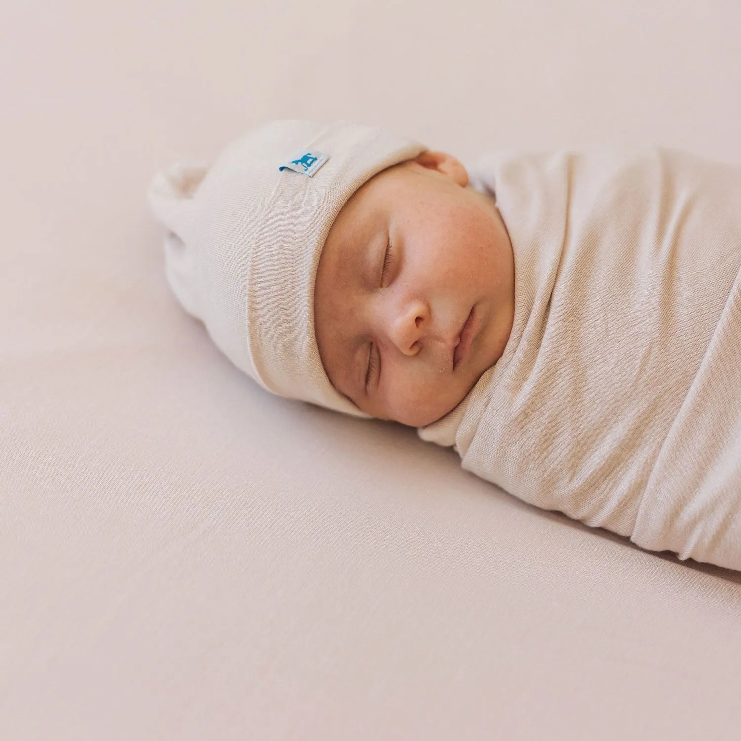 Stretch Knit Swaddle and Hat Set