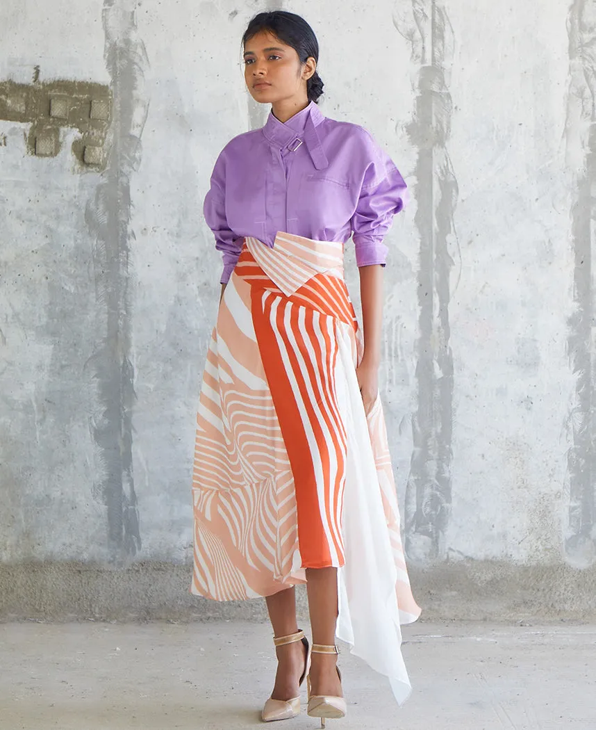 Striped Kerchief Skirt