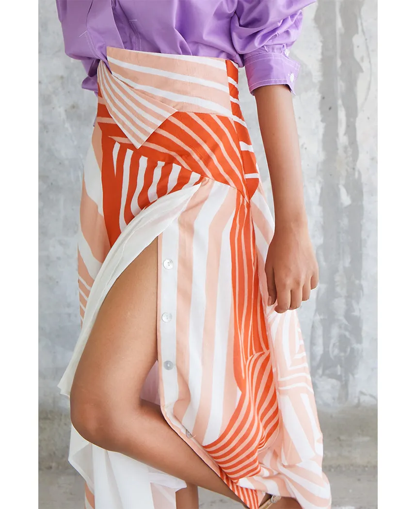 Striped Kerchief Skirt