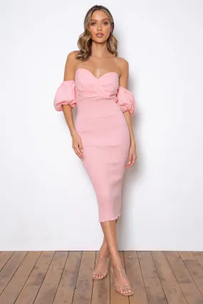 Sweetie Midi Dress - Pink